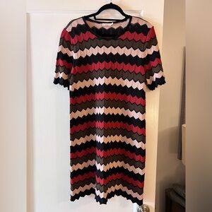 A.L.C. Knit Chevron Strip Dress in Large